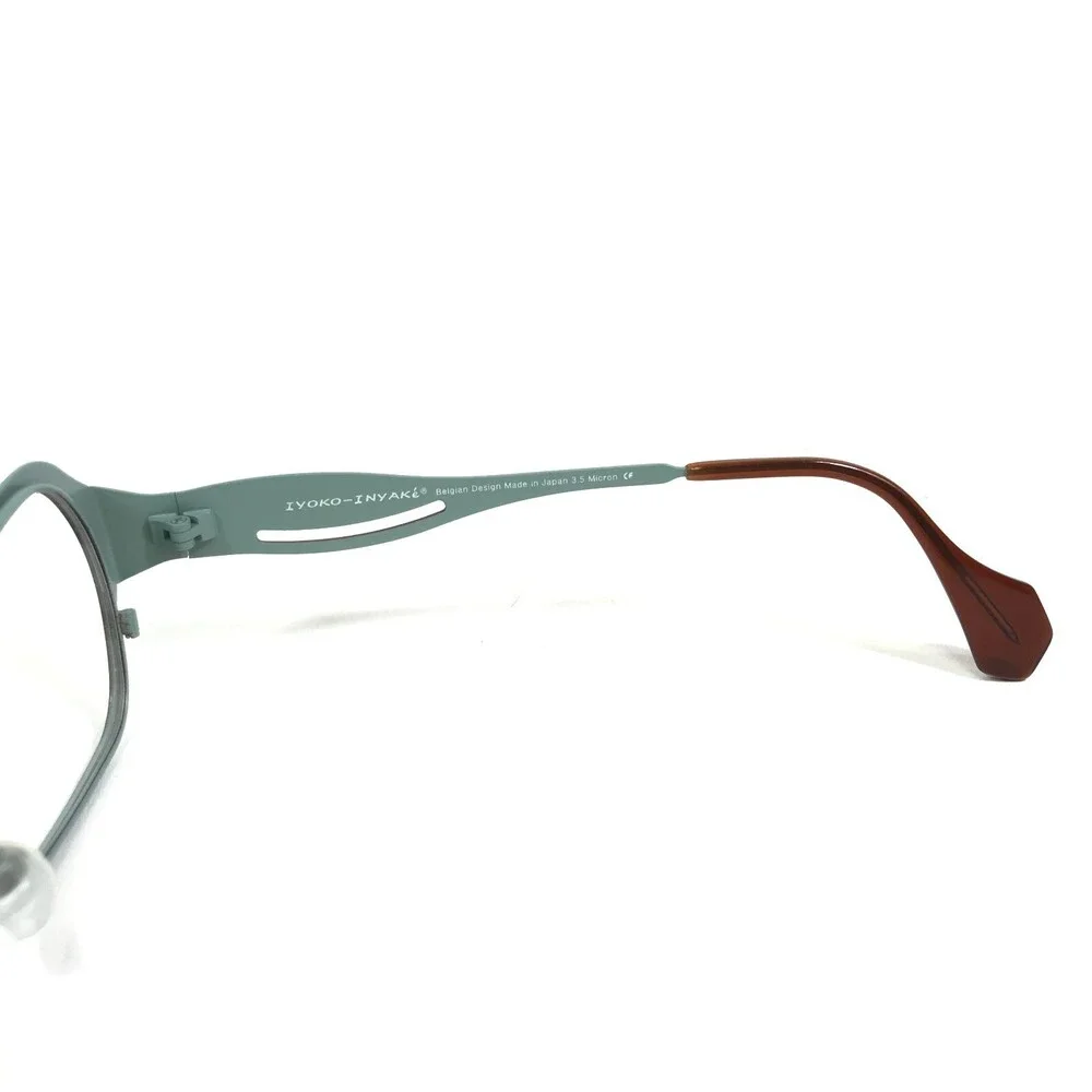 Iyoko-Inyake Eyeglasses Frames IY 578 Col. 157 Brown Blue Cat Eye 56-20-140
